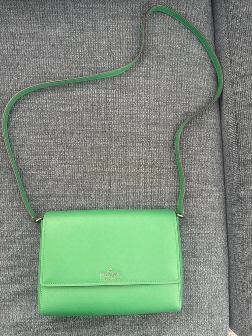 kate spade Bright Green Leather Crossbody Bag